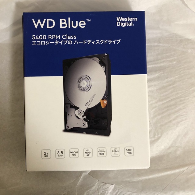6TB HDD (WD60EZAZ-RT) 新品未開封PCパーツ