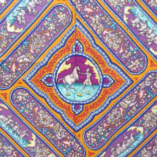 お得NEW Hermes - 未使用 エルメス カレ90 QALAMDAN カラムダン シルク