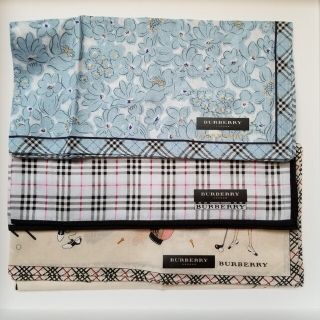 BURBERRY - バーバリー ハンカチ 3枚 新品未使用の通販 by BURBERRY - バーバリー ハンカチ 3枚 新品未使用の通販 by