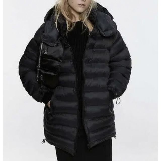 ZARA LONG QUILTED PUFFER JACKET 撥水加工