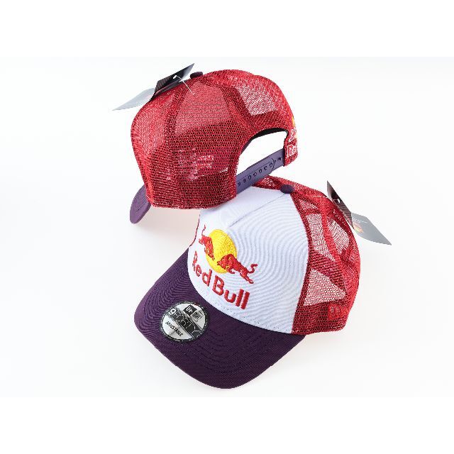 Red Bull(レッドブル)の【Red Bull Racing】ニューエラ キャップ メッシュ　赤白紫 自動車/バイクの自動車(車内アクセサリ)の商品写真