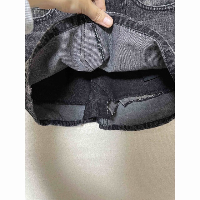 GRL(グレイル)の【新品タグ付き】GRL インパン付きヴィンテージ加工デニムスカート レディースのスカート(ミニスカート)の商品写真