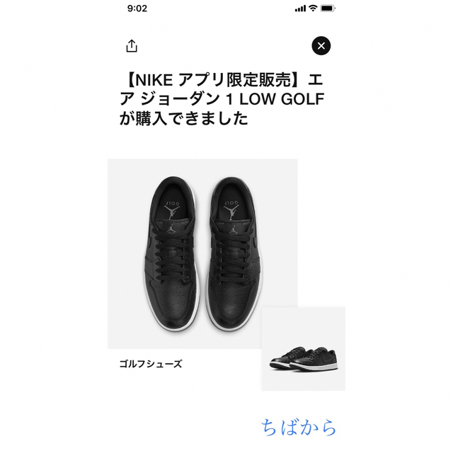 【貴重・国内正規品】エアジョーダン1LOW GOLF ブラッククロコダイルスキン 1