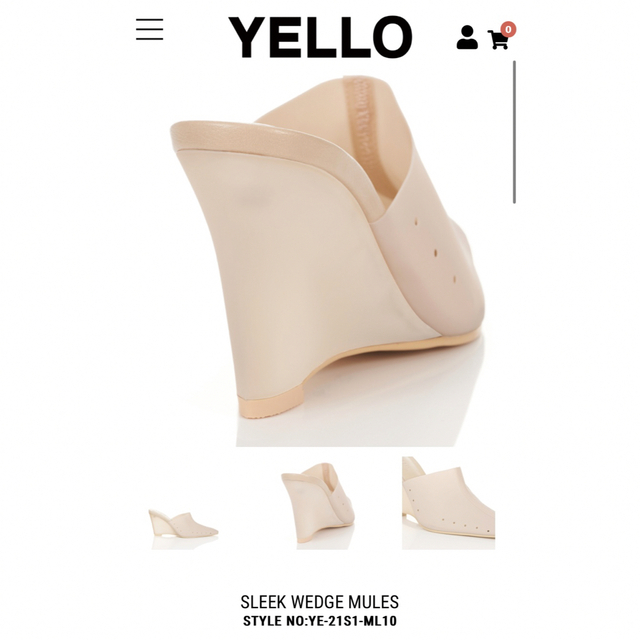 yellaw(イエロー)の【美品】YELLO  ミュール レディースの靴/シューズ(ミュール)の商品写真