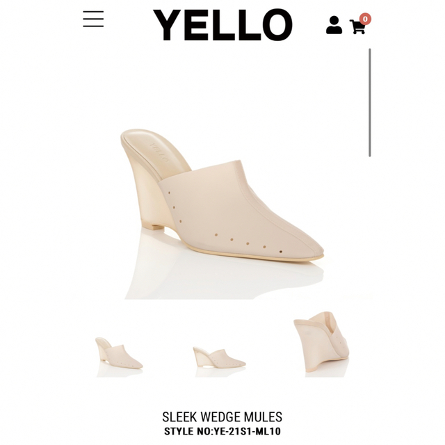 yellaw(イエロー)の【美品】YELLO  ミュール レディースの靴/シューズ(ミュール)の商品写真