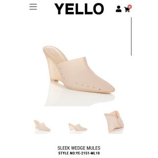 イエロー(yellaw)の【美品】YELLO  ミュール(ミュール)