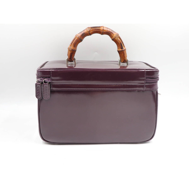 GUCCI バンブー レザー 2WAY バニティバッグ ショルダーバッグ 黒 高質