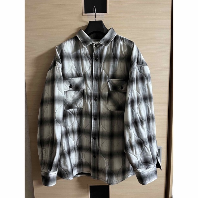 COOTIE Ombre Check Quilting CPO Jacket