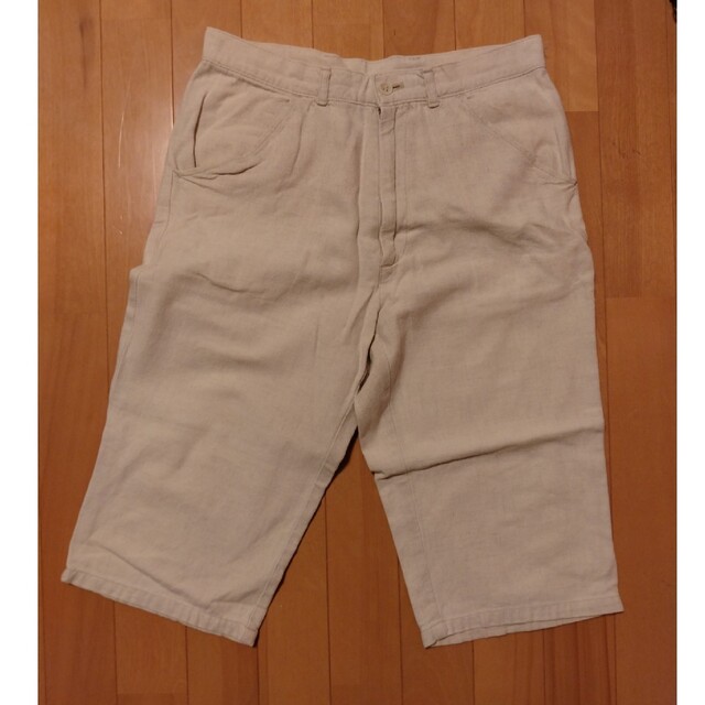 ハーフパンツ　サイズ73　麻、綿 メンズのパンツ(ショートパンツ)の商品写真