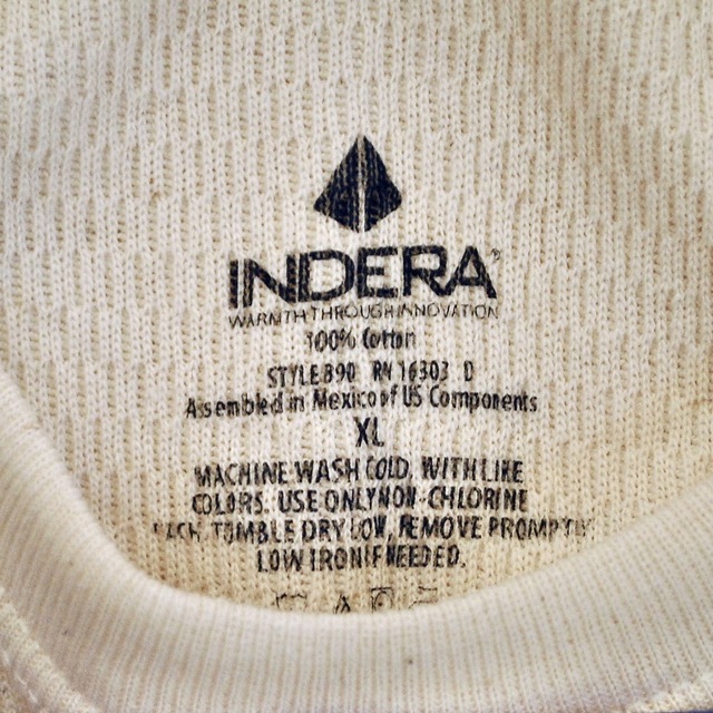 INDERA(インデラ)のインデラINDERA★エクスペディションウエイト・ラッセルニットサーマル生成XL メンズのトップス(Tシャツ/カットソー(七分/長袖))の商品写真