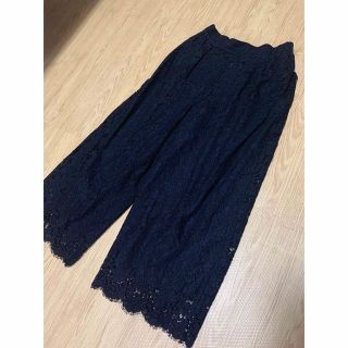 アナイ(ANAYI)の【美品】アナイ 黒 総レース ワイドパンツ(その他)