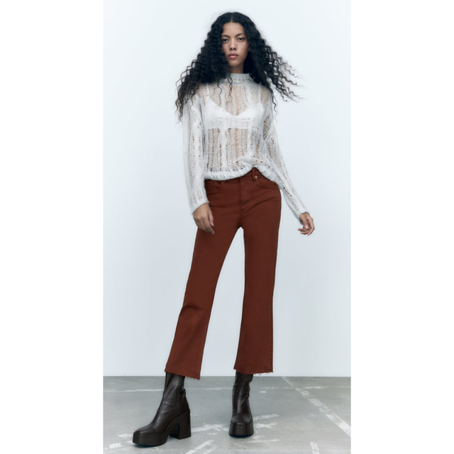 ZARA - ZARA新品❤︎ミッドライズデニムパンツ❤︎32の通販 by