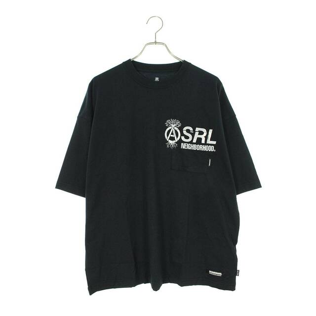 ネイバーフッド 22SS SRL . SHELTECH-1 / CN-CREW . SS 221BUNH-CSM01 ロゴポケットTシャツ メンズ MTシャツ/カットソー(半袖/袖なし)