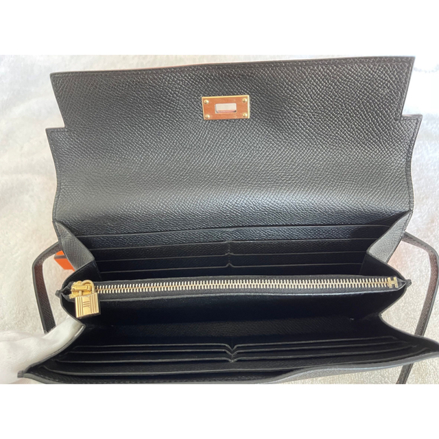 Hermes(エルメス)のケリーウォレット　黒　ゴールド金具 メンズのファッション小物(長財布)の商品写真