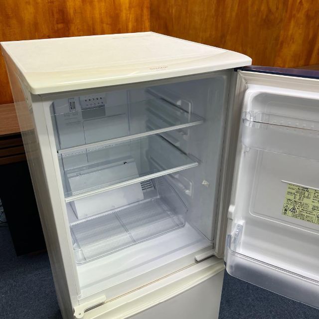 SHARP - 2ドア 冷凍冷蔵庫 シャープ SJ-14E2 単身者向け・つけかえ ...