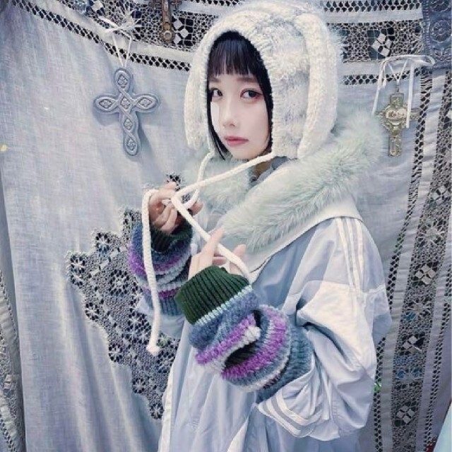 rurumu: × 初音ミク ロングうさ耳ニットキャップ - ニットキャップ rurumu: × 初音ミク ロングうさ耳ニットキャップ - ニットキャップ