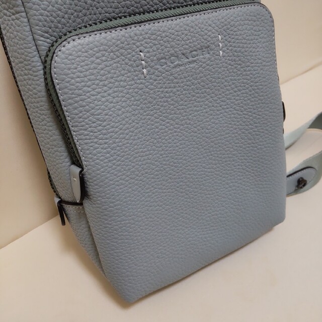 【極美品】COACH ボディバッグ ゴッサムバッグ アクア ブルー C5331 2