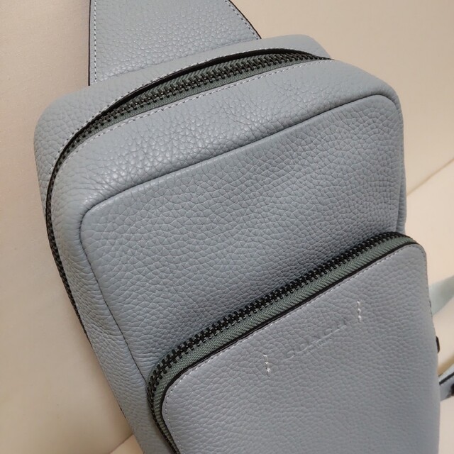 【極美品】COACH ボディバッグ ゴッサムバッグ アクア ブルー C5331 1