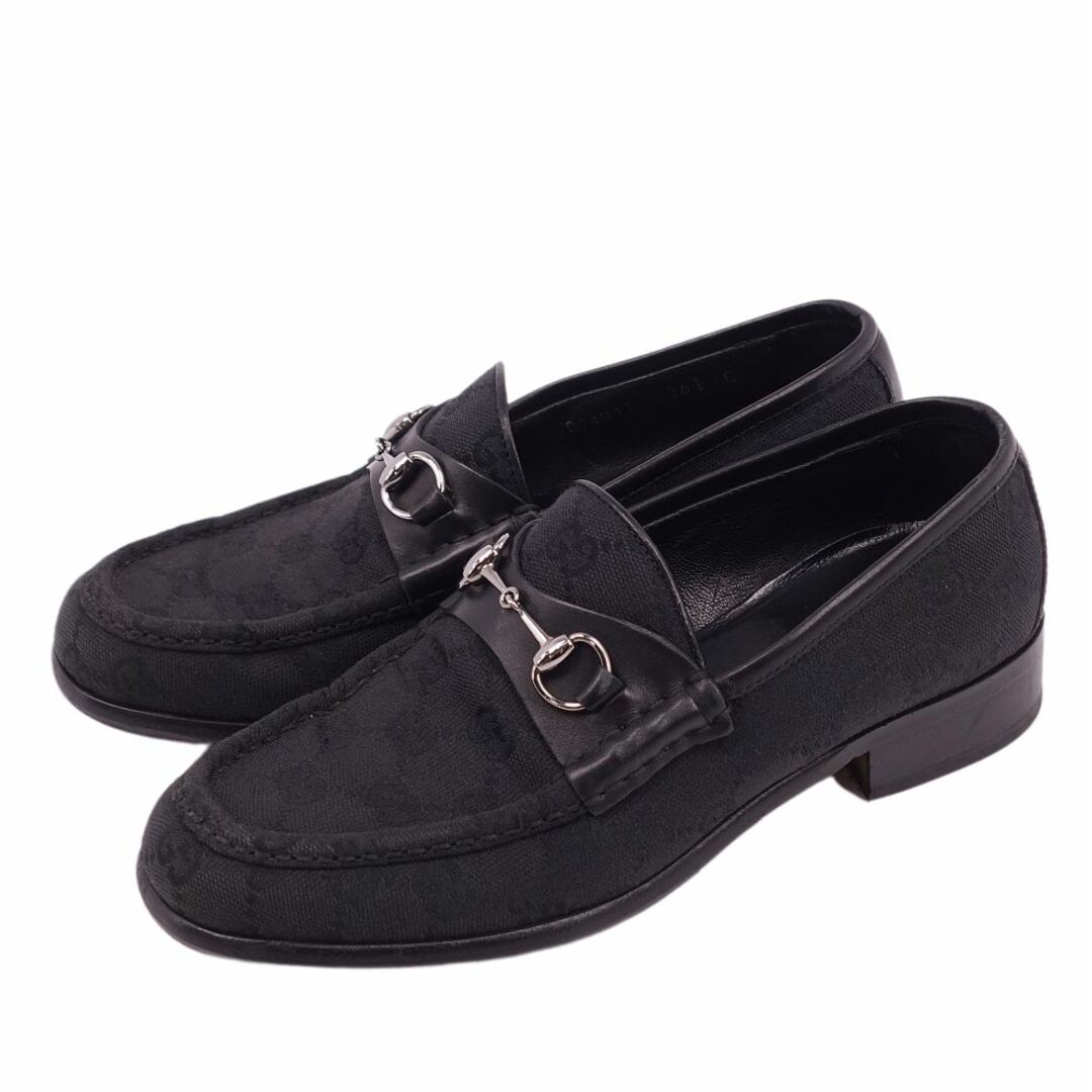 Gucci - 美品 グッチ GUCCI ローファー ホースビット GG柄 キャンバス