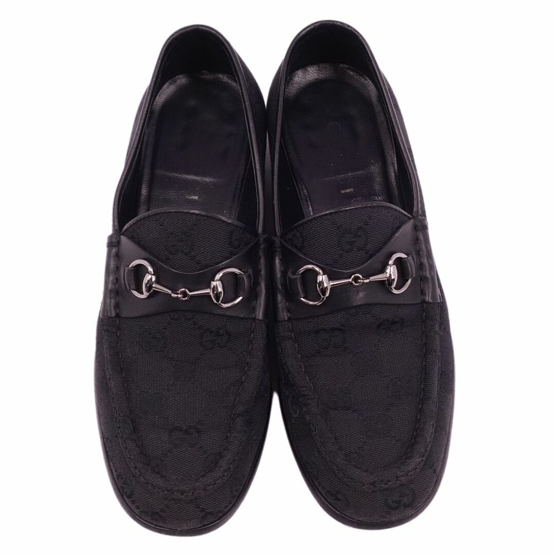 Gucci - 美品 グッチ GUCCI ローファー ホースビット GG柄 キャンバス