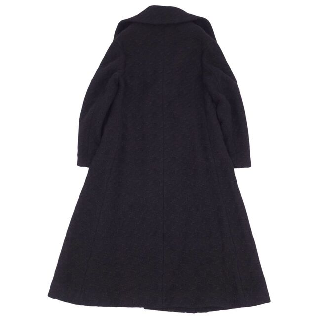 Yohji Yamamoto(ヨウジヤマモト)の美品 ヨウジヤマモト Yohji Yamamoto コート ダブルブレスト ロングコート ウール アンゴラ FU-C15-185 レディース メンズ 2(M相当) ブラック レディースのジャケット/アウター(その他)の商品写真