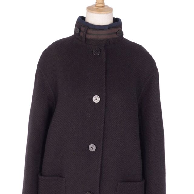 HERMES - 極美品 エルメス HERMES コート スタンドカラー 17AW HERMES - 極美品 エルメス HERMES コート スタンドカラー 17AW