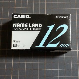 カシオネームランドテープカートリッジ XR-12WE(1コ入)(OA機器)