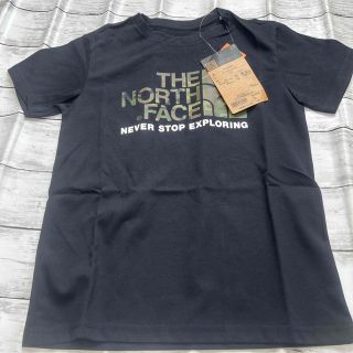 ザノースフェイス(THE NORTH FACE)の⑤ ノースフェイス　黒　Tシャツ　キッズ　カモフラ　新品　140(Tシャツ/カットソー)