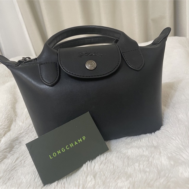 LONGCHAMP(ロンシャン)の最新 ロンシャンル プリアージュ キュイールXS 3wayレザー　黒 レディースのバッグ(ハンドバッグ)の商品写真