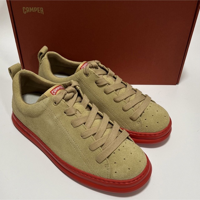 新品 Camper カンペール Runner レザースニーカー ベージュ