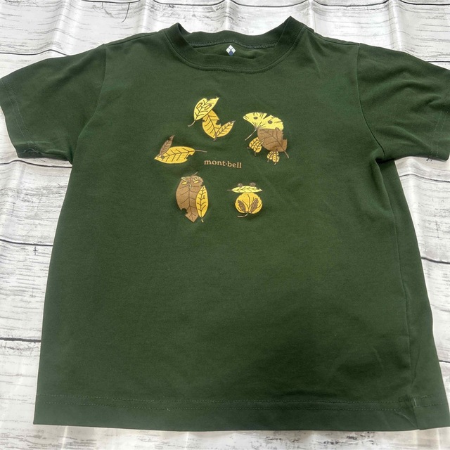mont bell(モンベル)のモンベル  Tシャツ　グリーン 120 キッズ/ベビー/マタニティのキッズ服男の子用(90cm~)(Tシャツ/カットソー)の商品写真