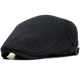 帽子 男女兼用 メンズ レディース シンプル ハンチング スウェット ブラック(ハンチング/ベレー帽)