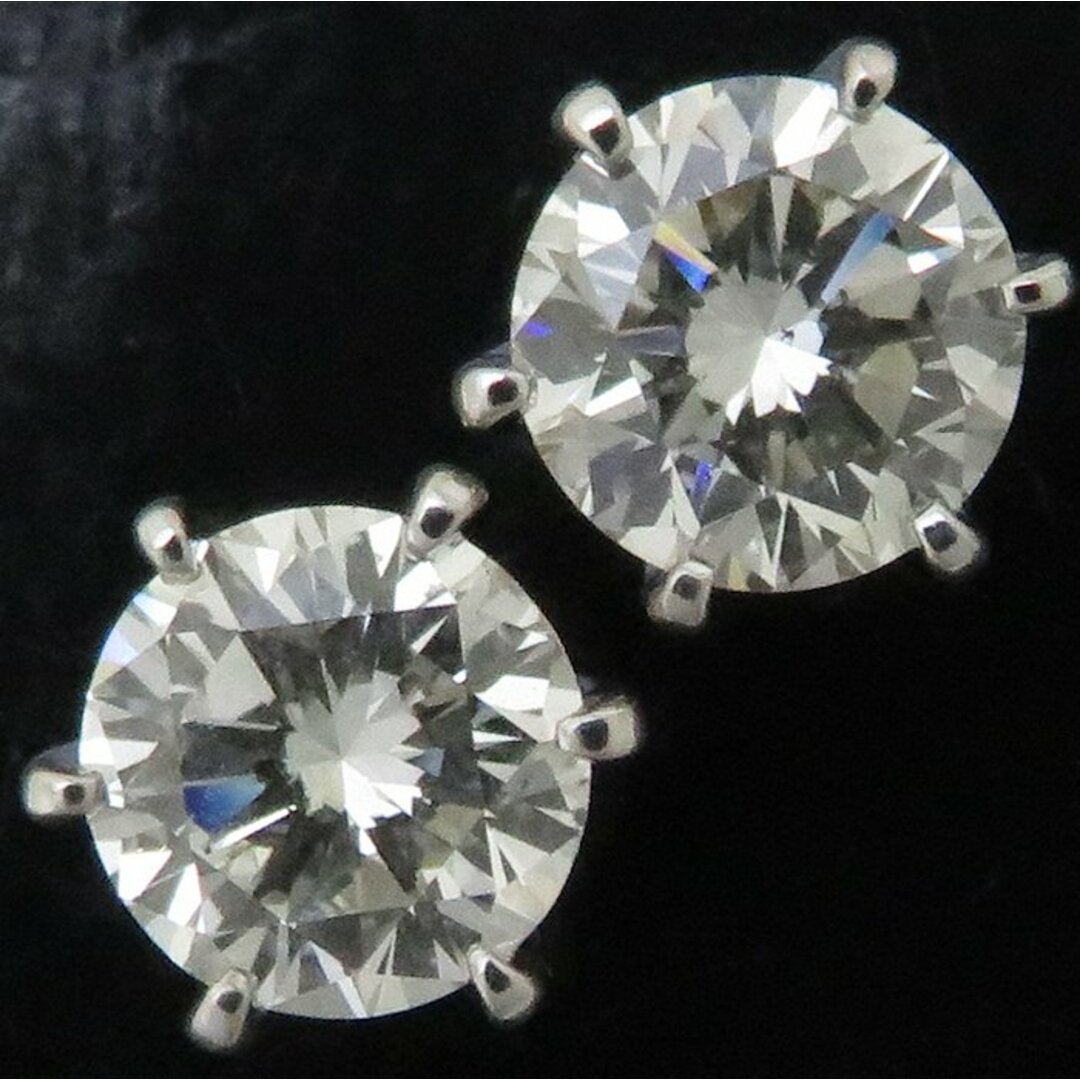 ダイヤモンド ピアス ダイヤモンド1.06ct 一粒ダイヤモンド Pt900プラチナ/27855【FJ】