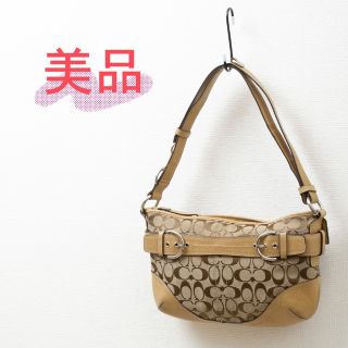 COACH - 【美品】COACH(コーチ)シグネチャー ショルダーバッグ