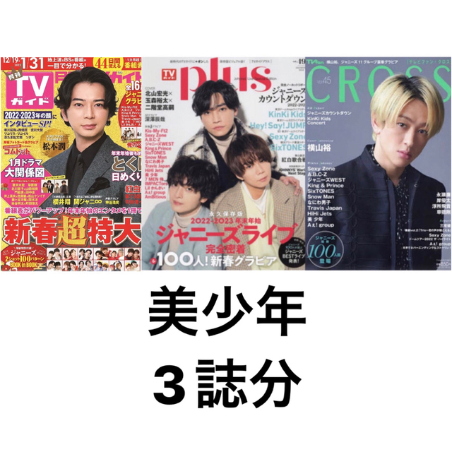 美少年 雑誌 切り抜き plus CROSS 月間TVガイド エンタメ/ホビーの雑誌(アート/エンタメ/ホビー)の商品写真