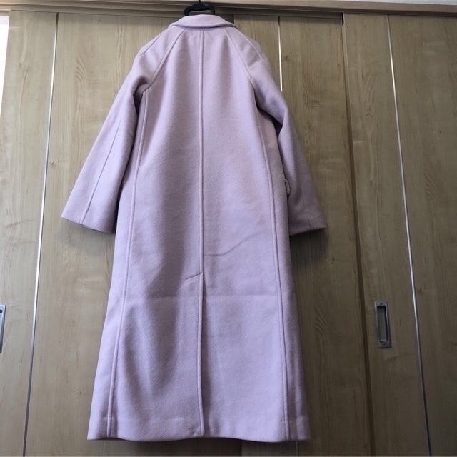 moussy(マウジー)のMOUSSY SINGLE CHESTER COAT ピンク サイズ２ レディースのジャケット/アウター(チェスターコート)の商品写真