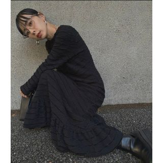 アメリヴィンテージ(Ameri VINTAGE)のAmeri  新品♡ LUXURY BALLON HEM CUT DRESS♡(ロングワンピース/マキシワンピース)