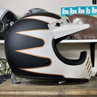 ハーレーダビッドソン(Harley Davidson)のコラボ☆BELL moto3×Harley-Davidson ホワイト/M(ヘルメット/シールド)