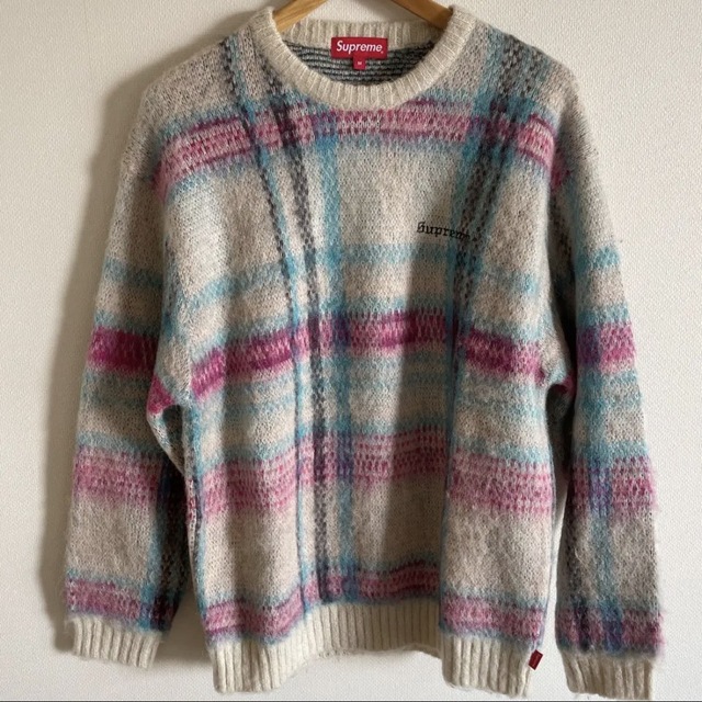 supreme Brushed Plaid Sweaterニット/セーター