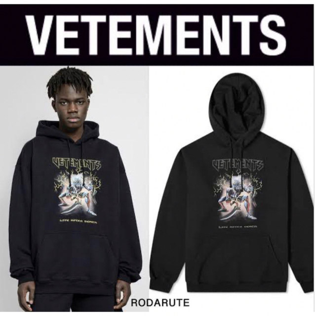 vetements メタルパーカートップス