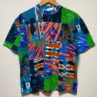 アートヴィンテージ(ART VINTAGE)の90s HILL CROP　タイダイ　Tシャツ　鹿の子　新品　デッド　総柄　貴重(Tシャツ/カットソー(半袖/袖なし))