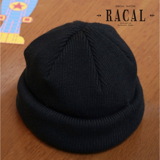 RACAL 【美品】racal roll knit capラカル ニット帽 ロールニット帽の通販 by flower ｜ラカルならラクマ