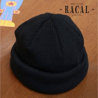 ラカル(RACAL)の【美品】racal roll knit capラカル ニット帽 ロールニット帽(ニット帽/ビーニー)