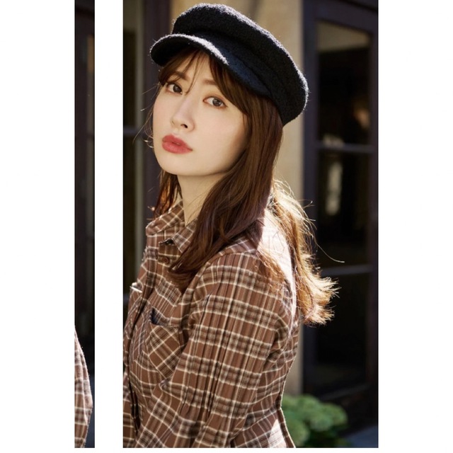 Her lip to(ハーリップトゥ)のherlipto Back Ribbon Tweed Casquette レディースの帽子(キャップ)の商品写真