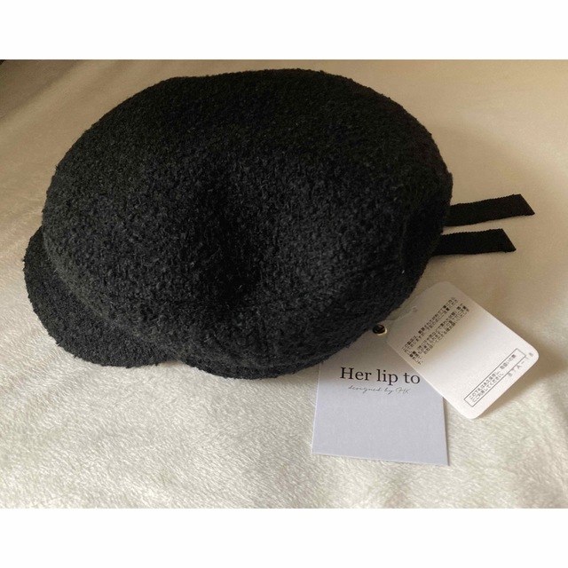 Her lip to(ハーリップトゥ)のherlipto Back Ribbon Tweed Casquette レディースの帽子(キャップ)の商品写真