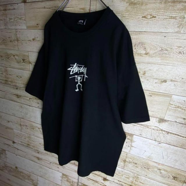 超人気の 【超希少XL】STUSSY☆ビッグロゴ入りTシャツ シャドーマン