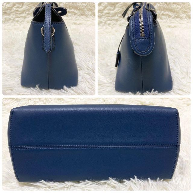 美品 FENDI バイザウェイ モンスター 2way ミディアム ブルー 保存袋