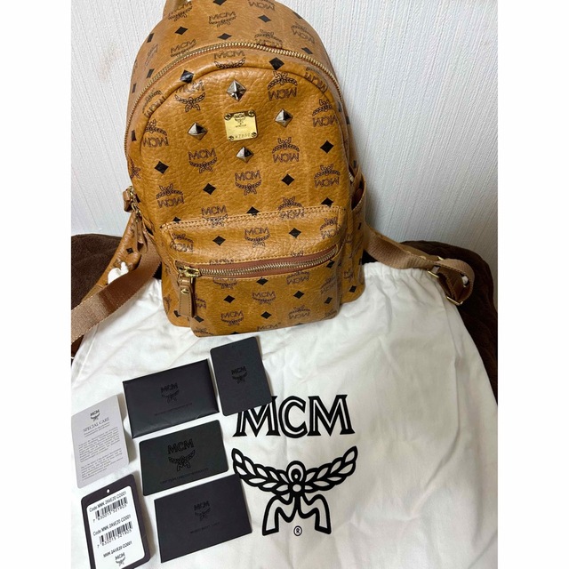 MCM リュック バックパック コニャック Sサイズバッグ