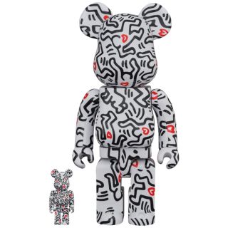 ベアブリック(BE@RBRICK)のBE@RBRICK KEITH HARING #8 100％ & 400％(フィギュア)