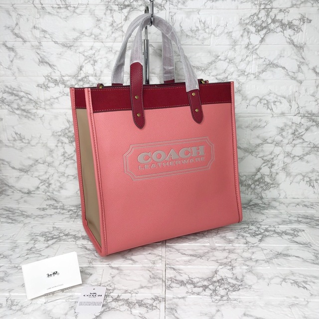 【新品】COACH トートバッグ ハンドバッグ ショルダー バイカラー ブラック